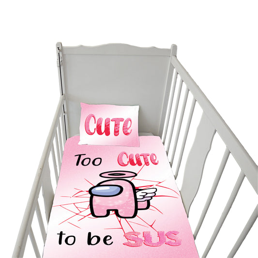 Among us Girl Cot Duvet Set