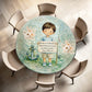 Anchored in Christ Round Tablecloth