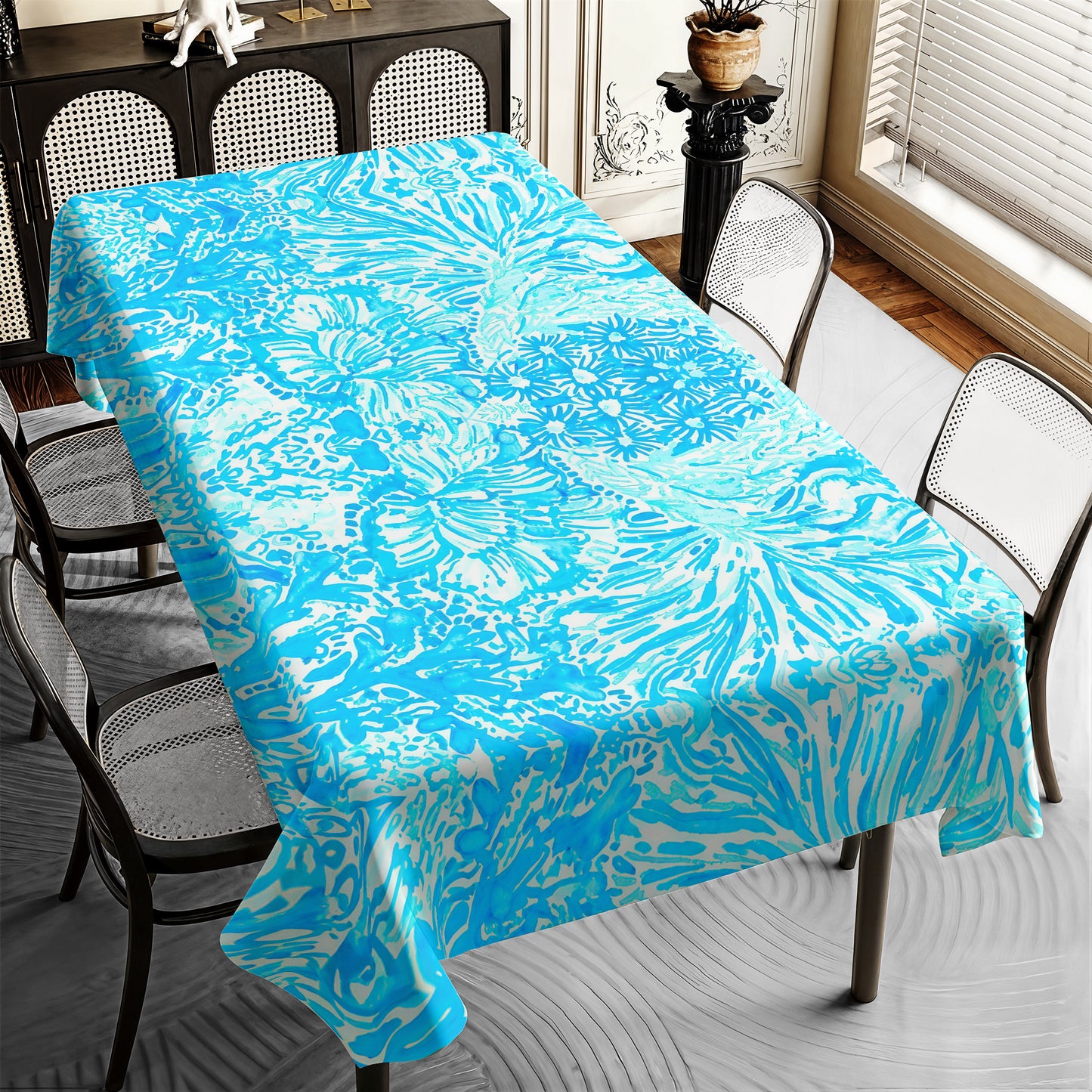 Angel Flower Rectangle Tablecloth