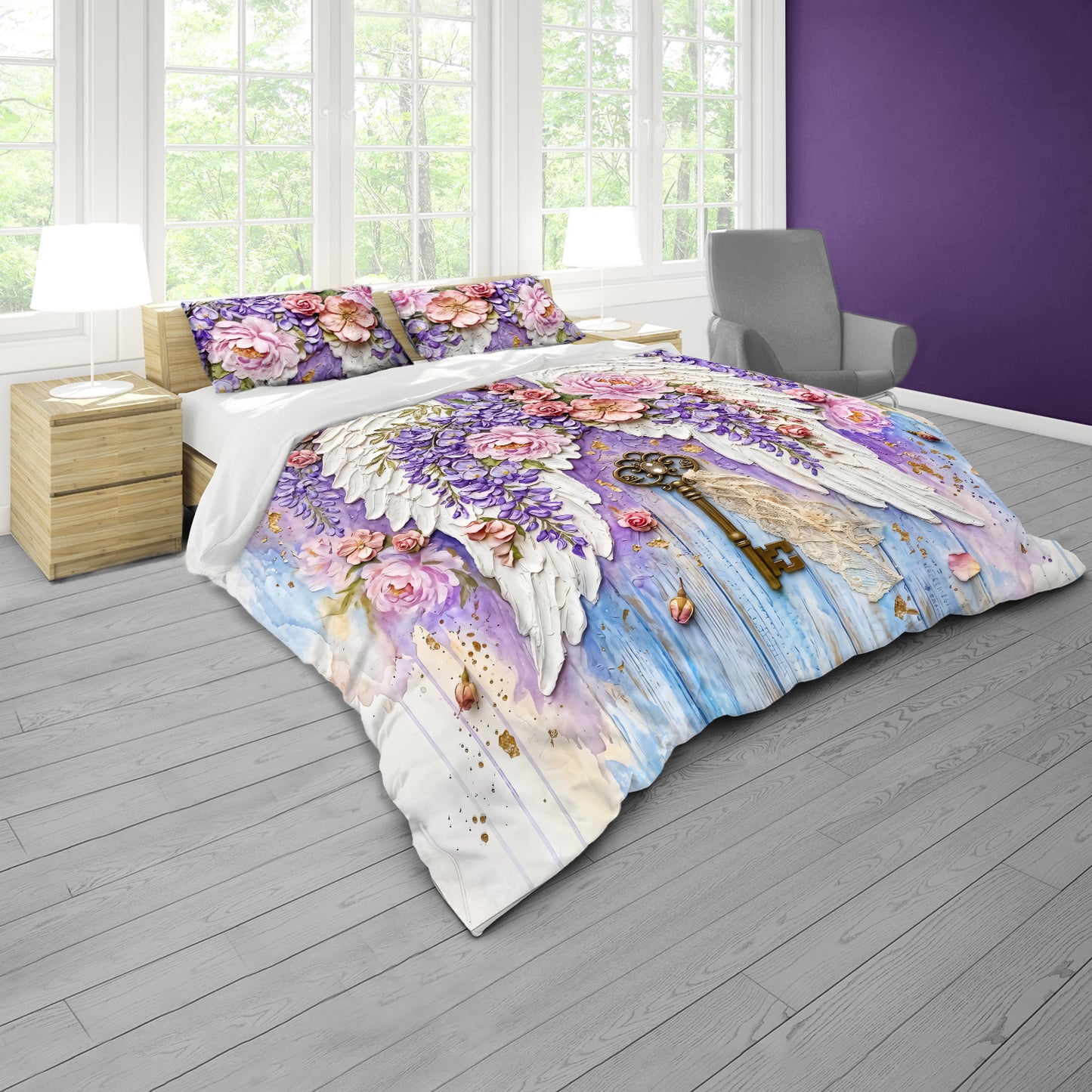 Angel Wings Duvet Cover Set