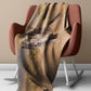 Angry Blue Wildebeest Light Weight Fleece Blanket by Fanie Heymans