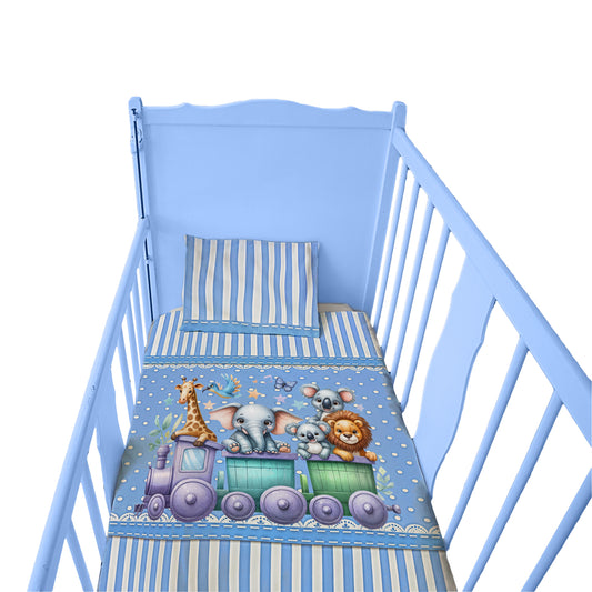 Animal Choo Choo Cot Set