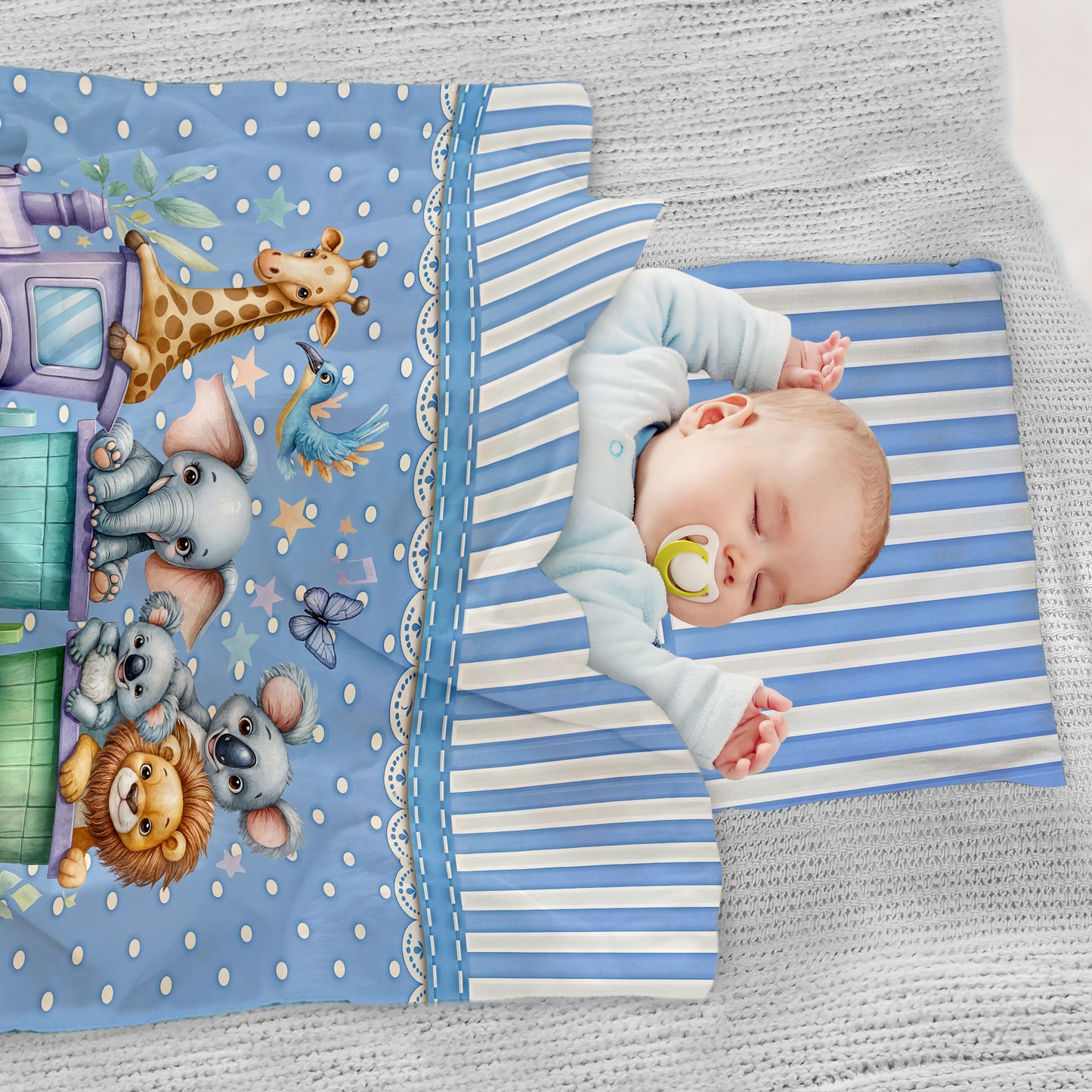 Animal Choo Choo Cot Set