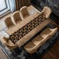 Animal Skin Pattern on Black Table Runner