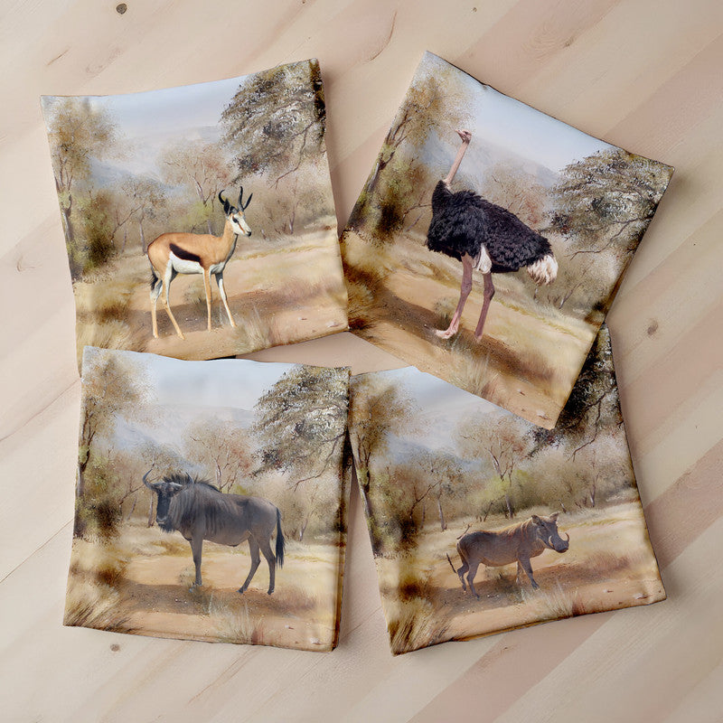 Animals Of South Africa Luxury Scatter Covers Set of 4