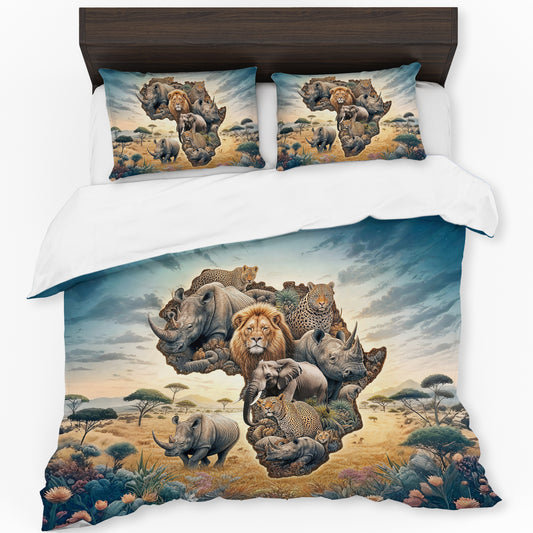Animals Of Africa Duvet Cover Set