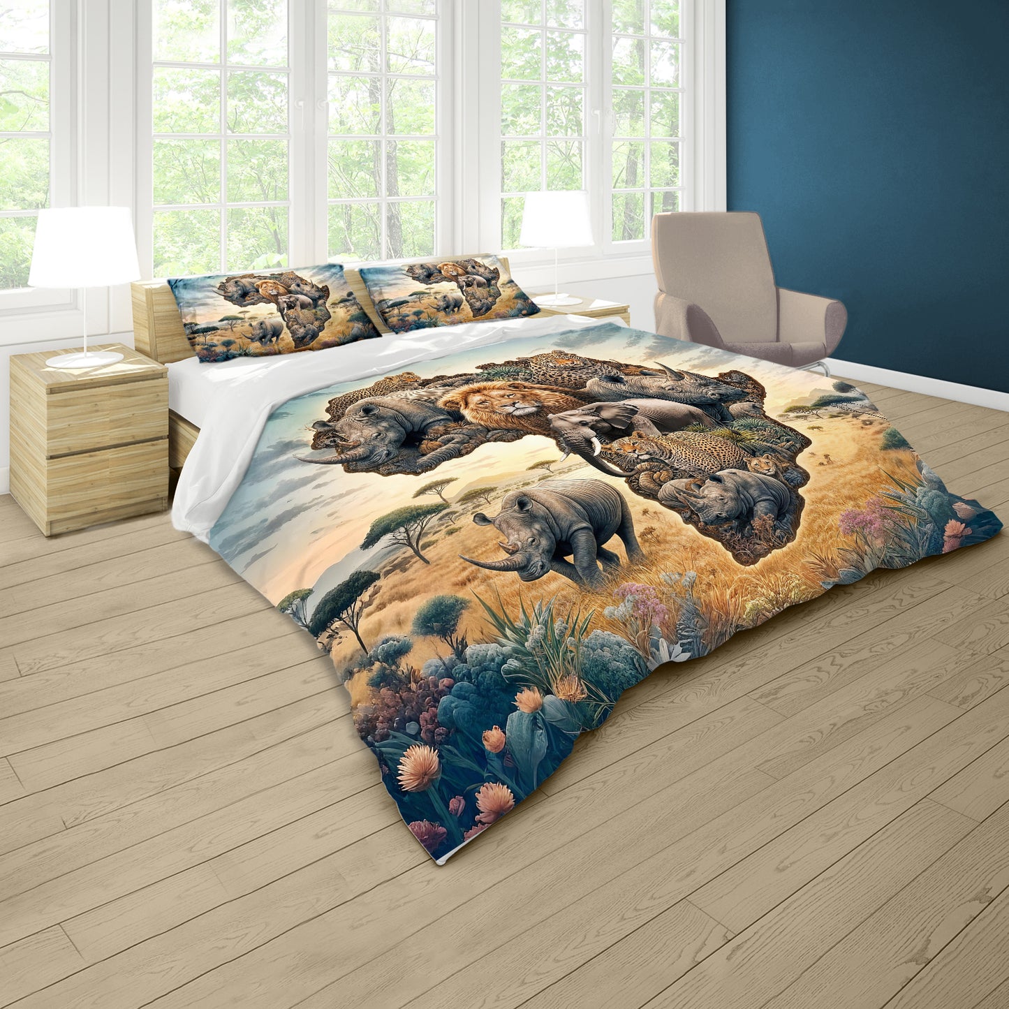 Animals Of Africa Duvet Cover Set