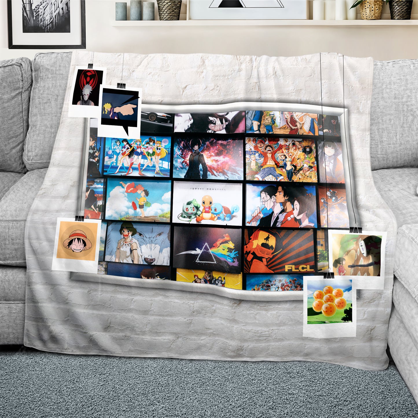 Anime Collection Poster Light Weight Fleece Blanket