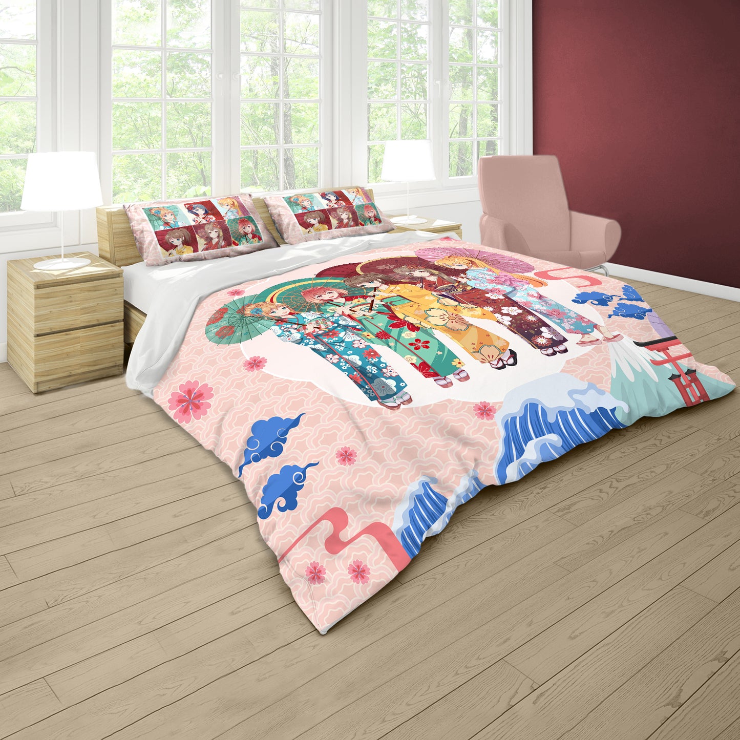 Anime Princess  Kids Duvet Cover Set