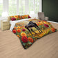 Antelope & Dahlia Flowers in Autumn Duvet Cover Set