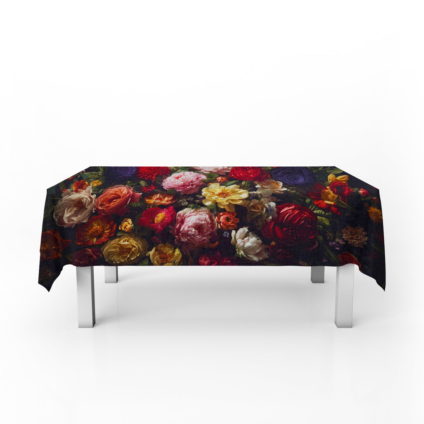 Antique Floral Rectangle Tablecloth