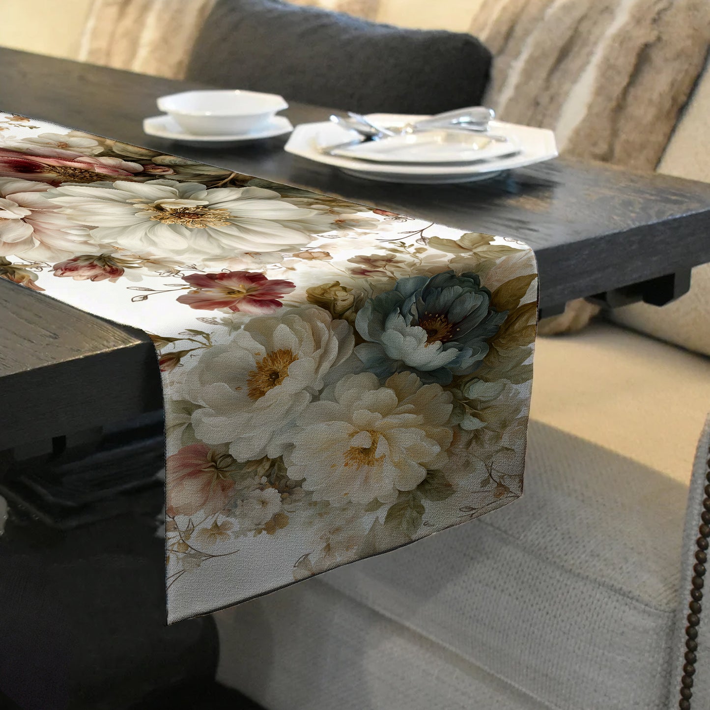 Antique Bloom Table Runner by Mark van Vuuren