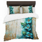 Antique Emerald Flower Duvet Cover Set