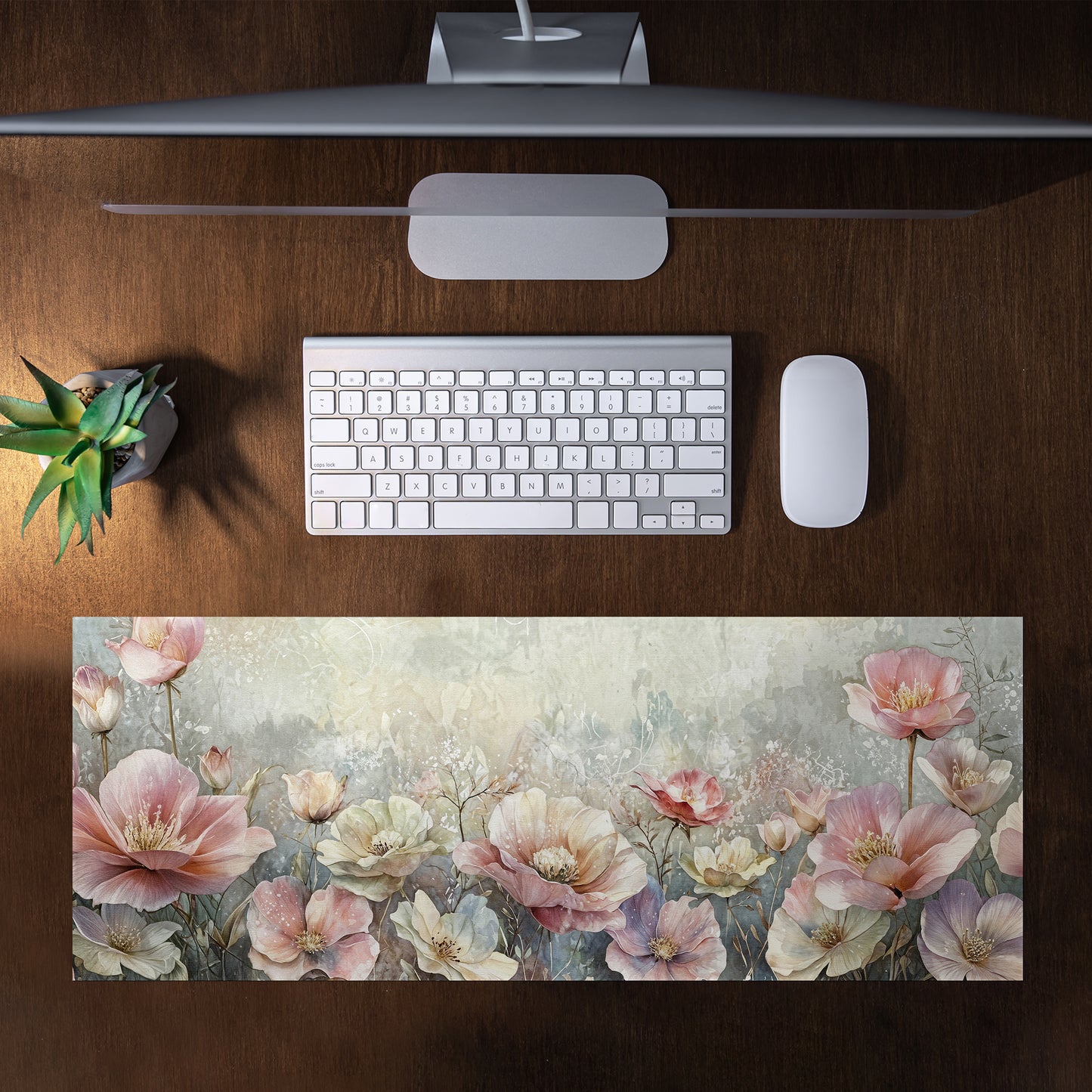 Antique Floral Desk Pad