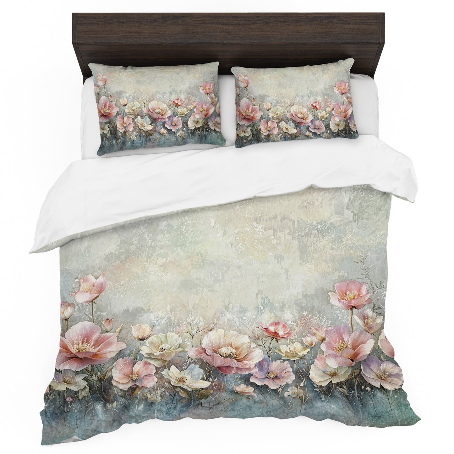 Antique Floral Duvet Cover Set