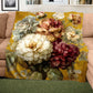 Antique Flowers Blossom Light Weight Fleece Blanket by Mark van Vuuren