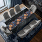 Antique Gold and Blue Table Runner