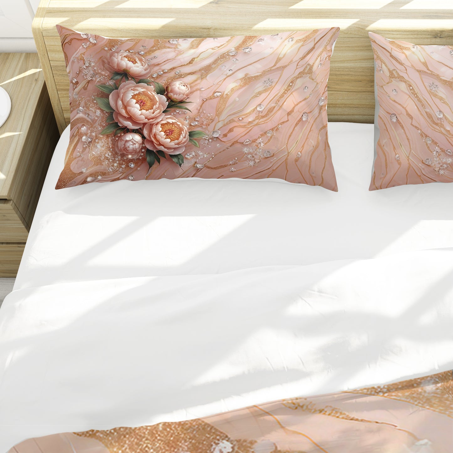 Antique Peonies Duvet Cover Set