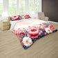 Antique Pink Peony Duvet Cover Set