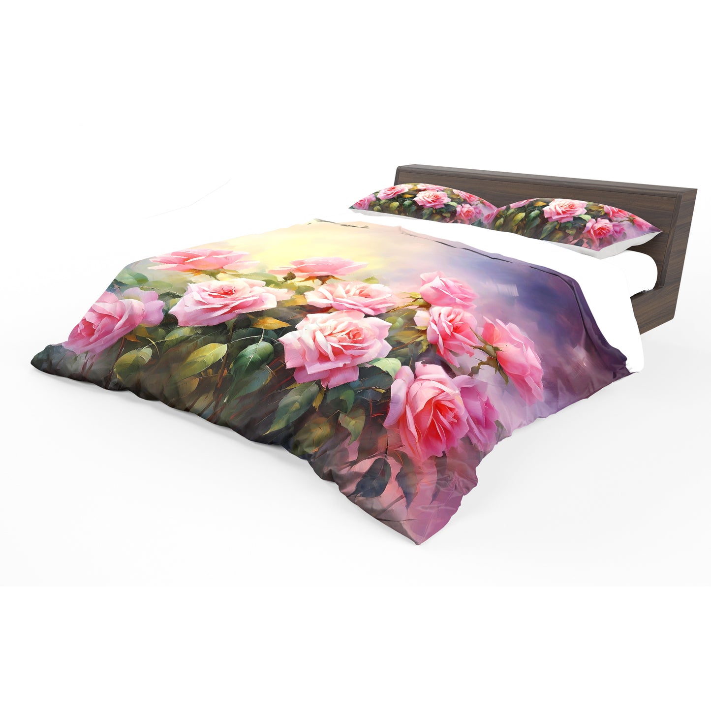 Antique Rose Poetry Duvet Cover Set