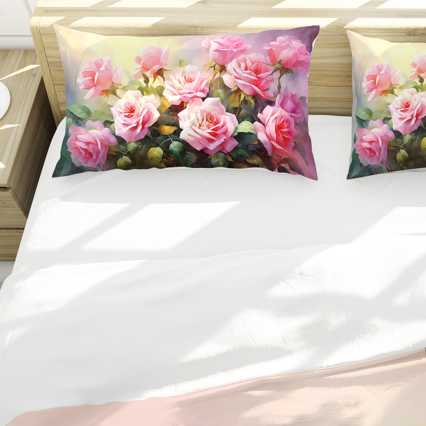 Antique Rose Poetry Duvet Cover Set