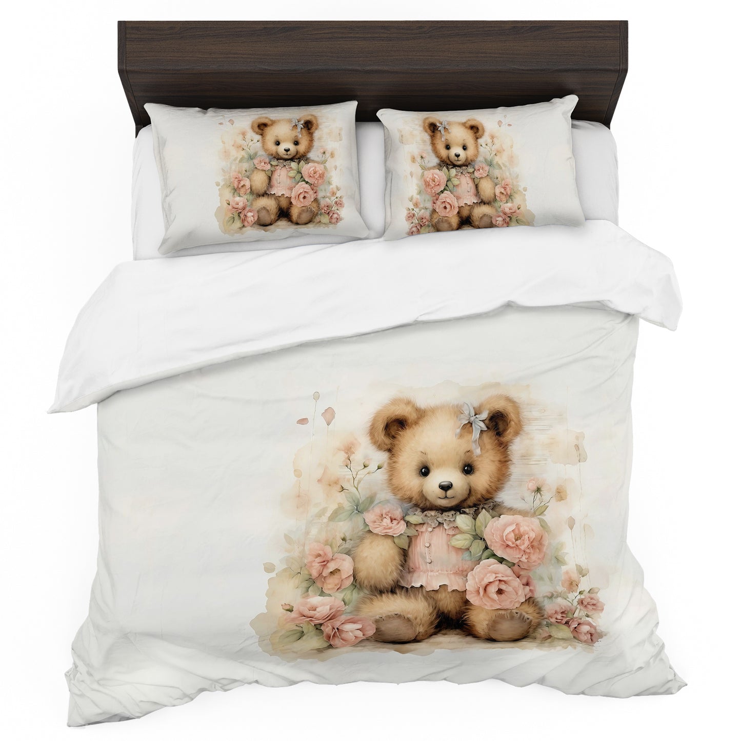 Antique Teddy Duvet Cover Set
