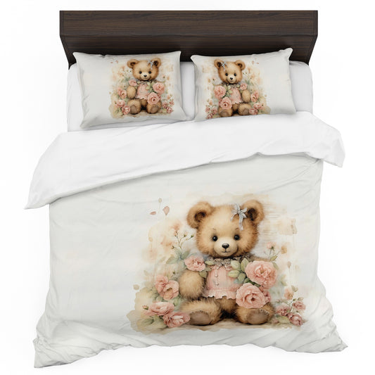 Antique Teddy Duvet Cover Set
