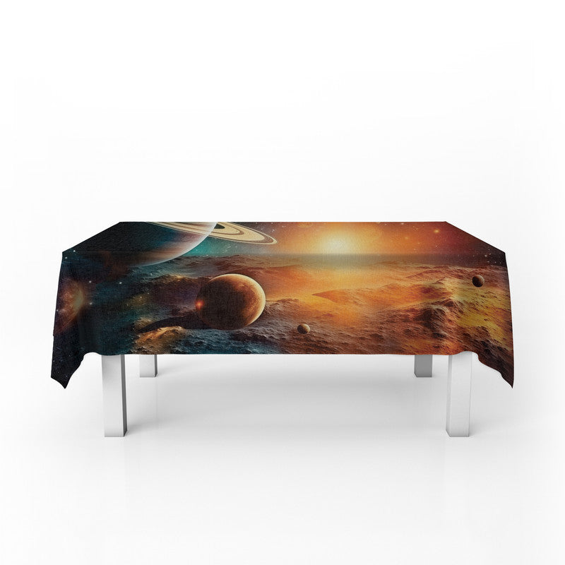 Apollo Saturn Rectangle Tablecloth
