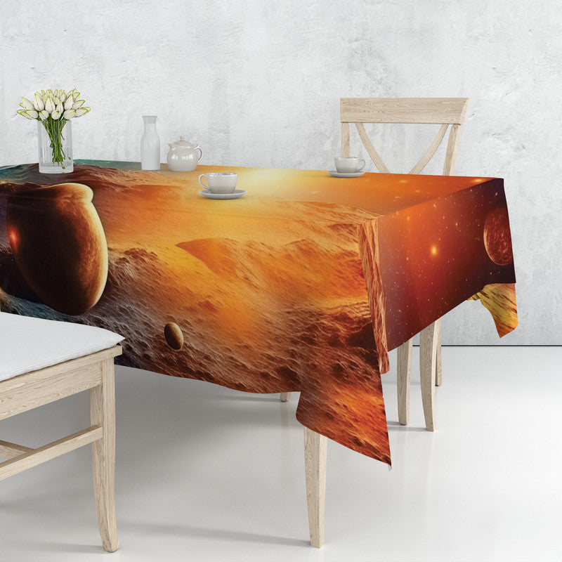Apollo Saturn Rectangle Tablecloth