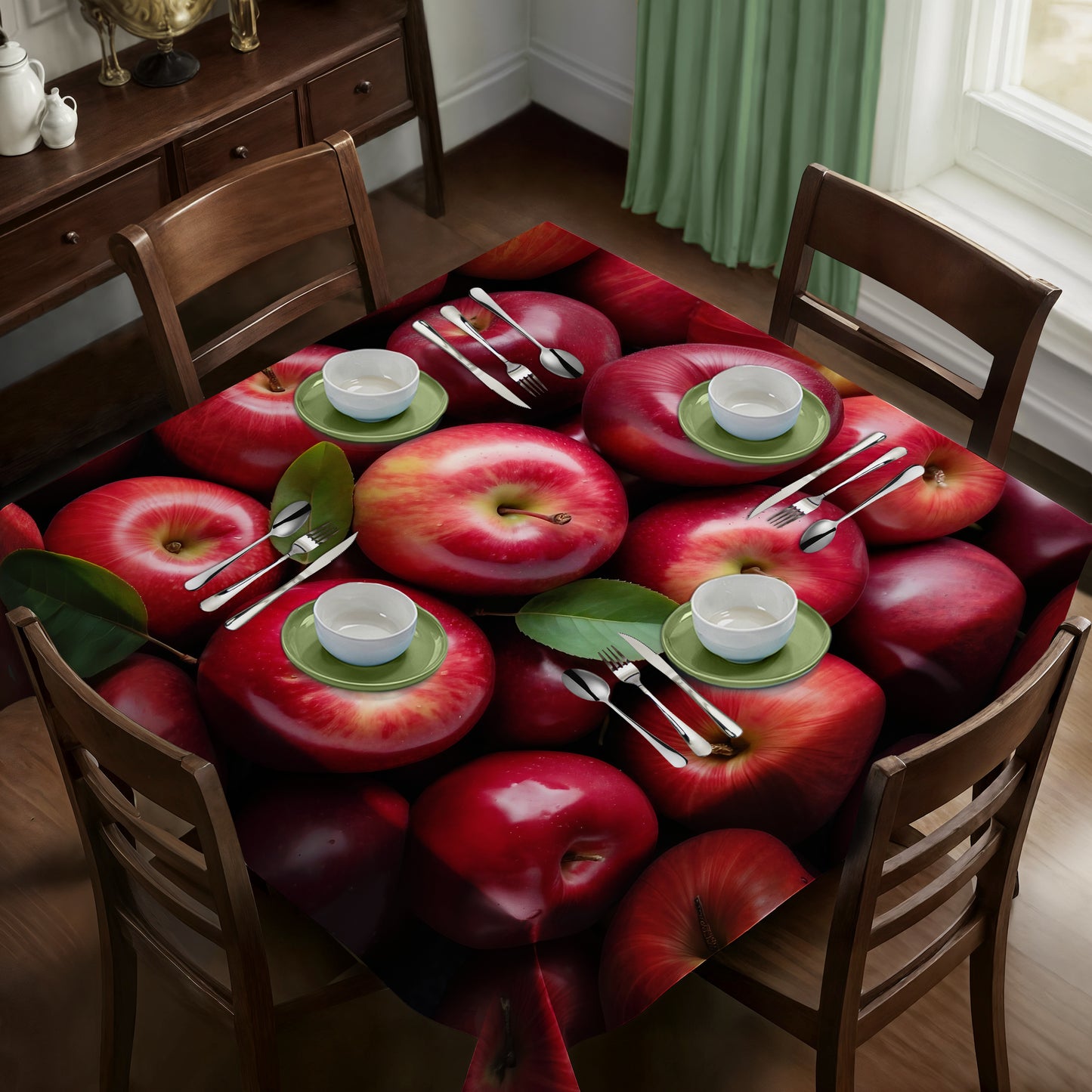 Apples Square Tablecloth