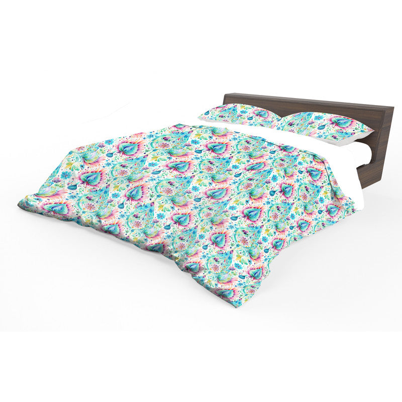 Aqua Paisley Duvet Cover Set
