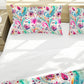 Aqua Pink And Swirls Duvet Cover Set