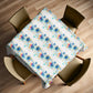 Aqua Splash Square Tablecloth