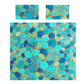 Aqua Coastal Jewels Duvet Cover Set