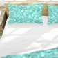 Aqua Ribbons Duvet Cover Set