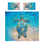 Aqua Sea Turtle Duvet Cover Set