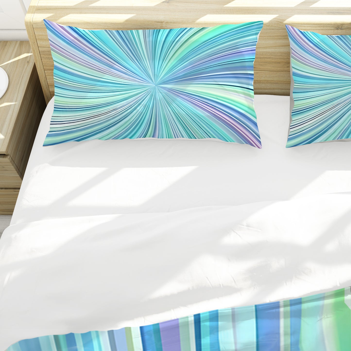 Aqua Swirl Duvet Cover Set