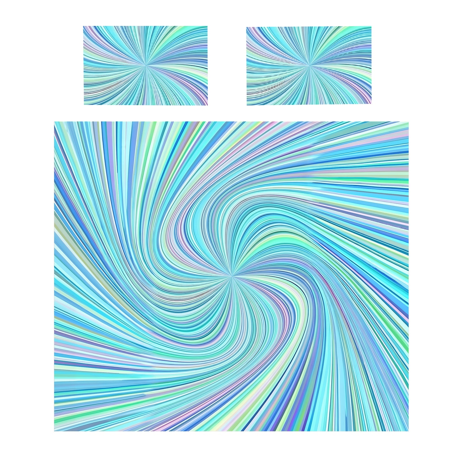 Aqua Swirl Duvet Cover Set