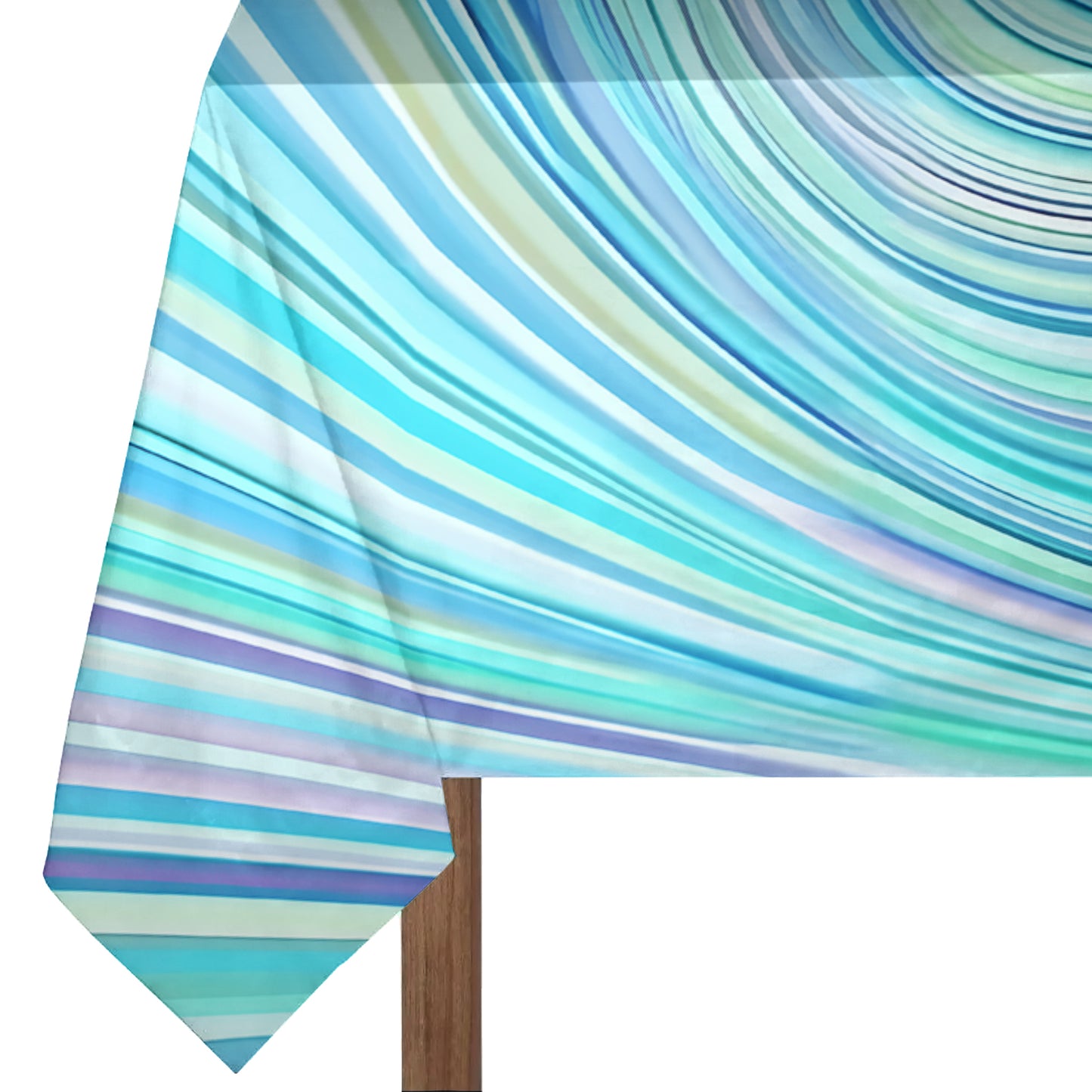 Aqua Swirl Rectangle Tablecloth