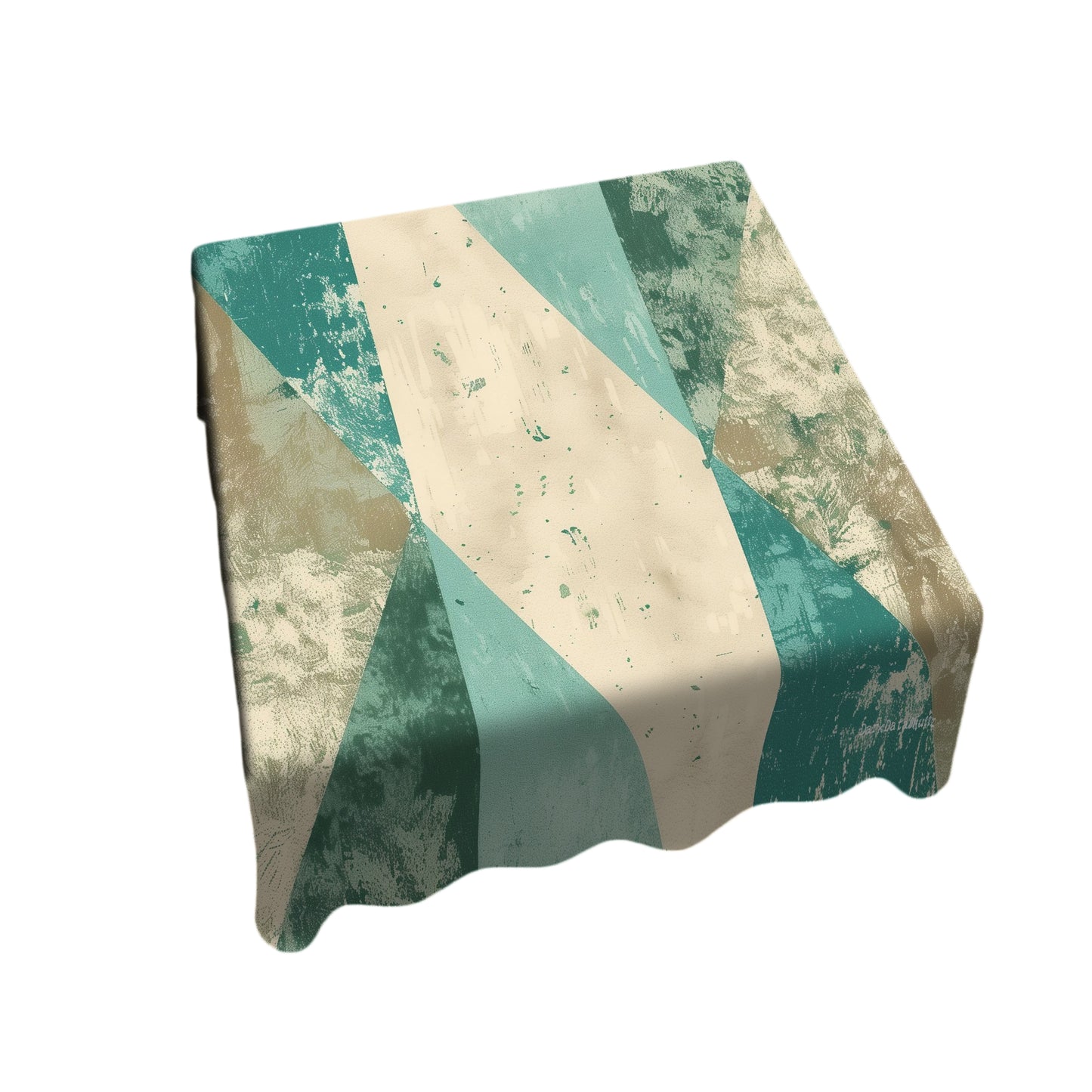 Aquatic Echo Square Tablecloth by Wikus Schalkwyk