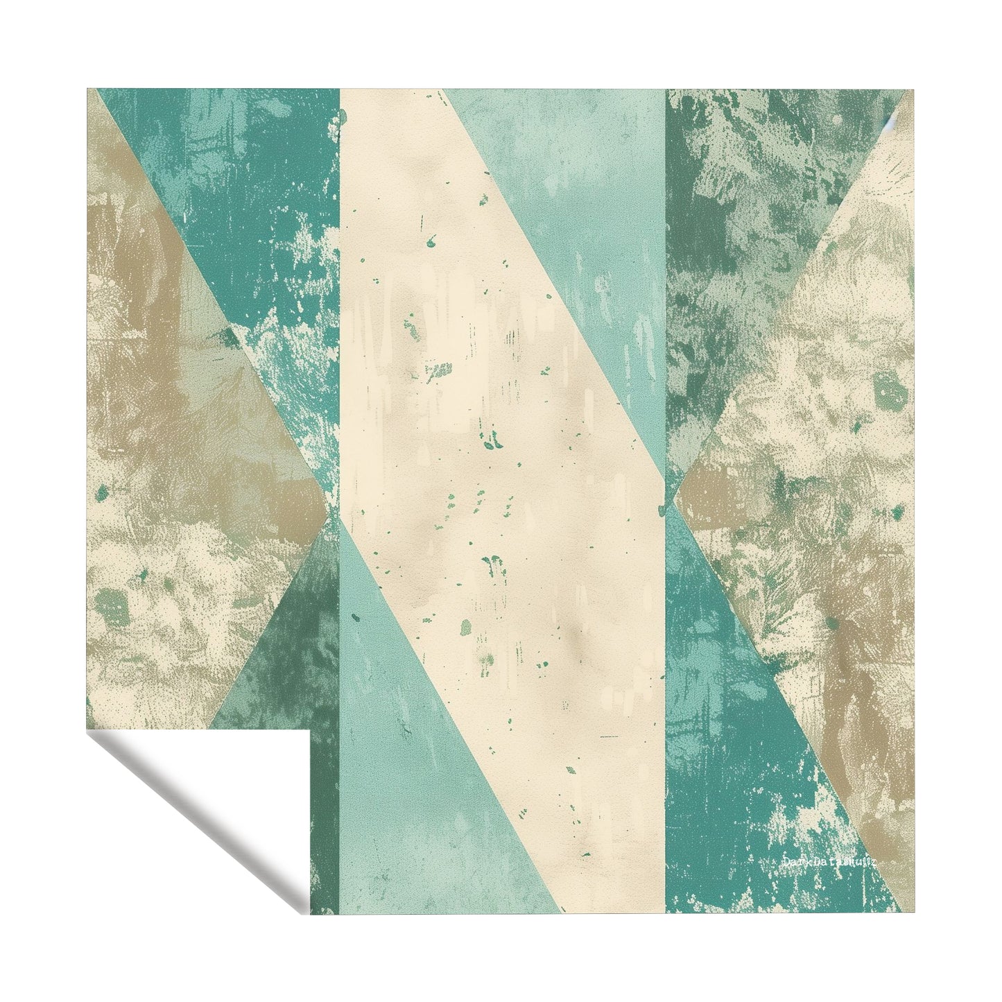 Aquatic Echo Square Tablecloth by Wikus Schalkwyk