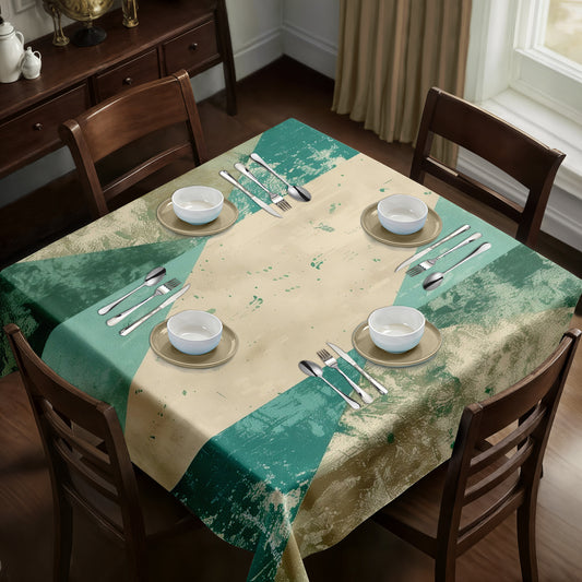 Aquatic Echo Square Tablecloth by Wikus Schalkwyk