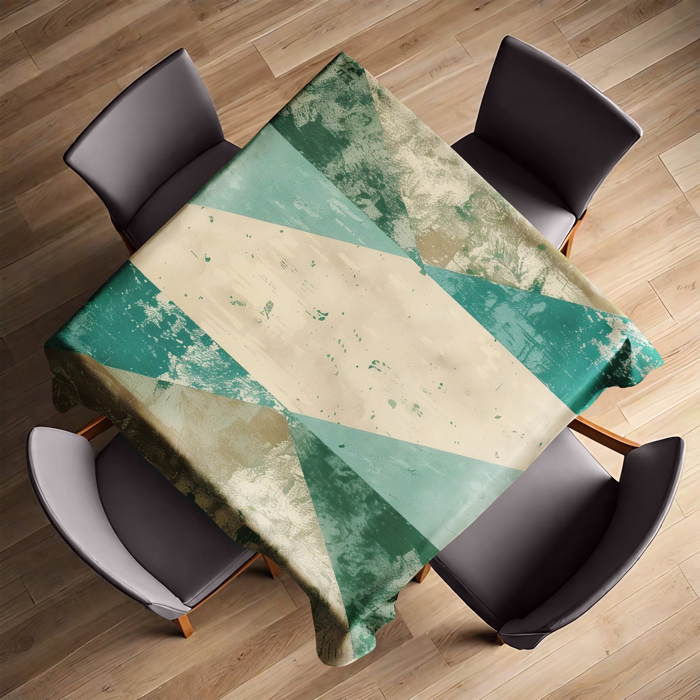 Aquatic Echo Square Tablecloth by Wikus Schalkwyk