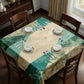 Aquatic Echo Square Tablecloth by Wikus Schalkwyk