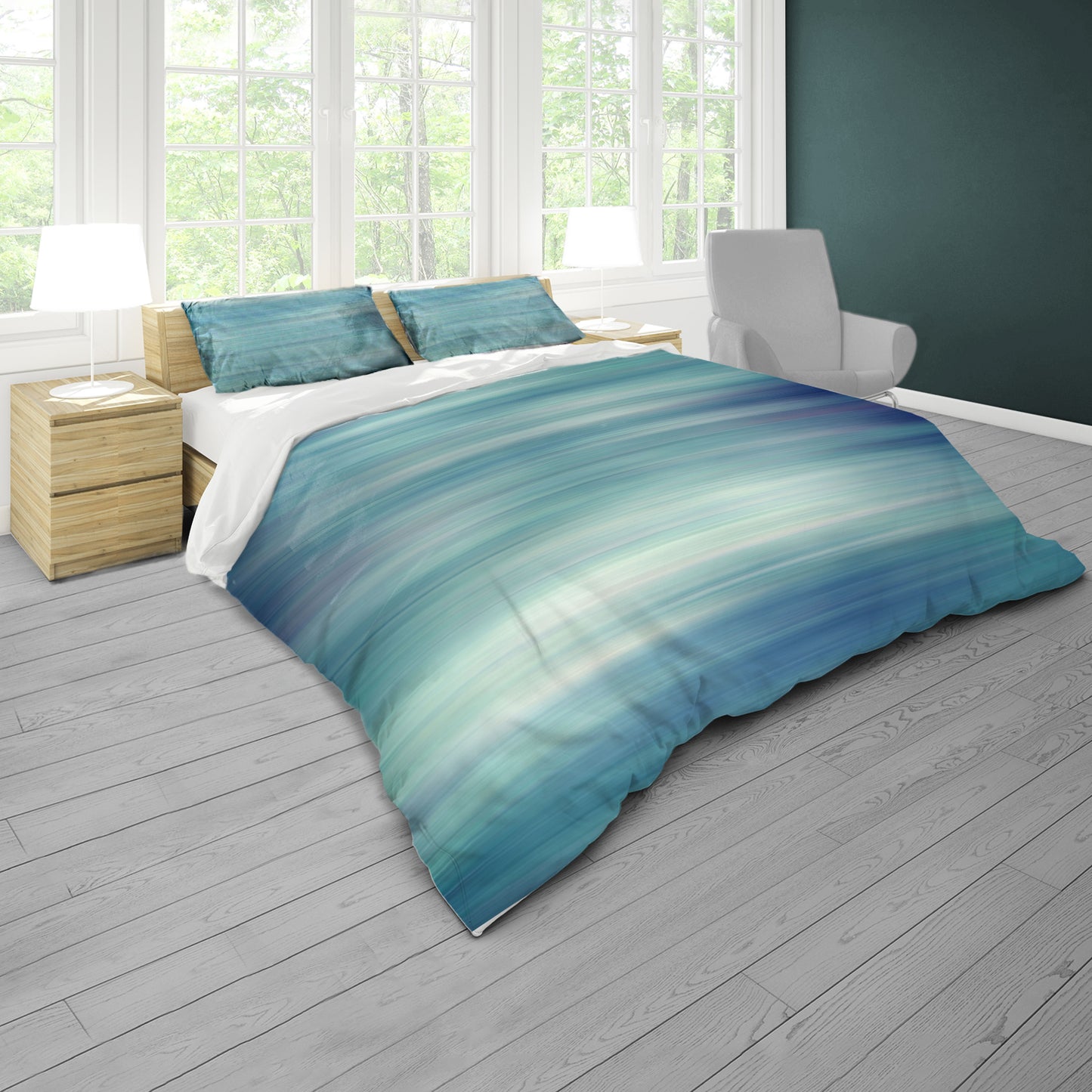 Aquatic Winds Duvet Cover Set