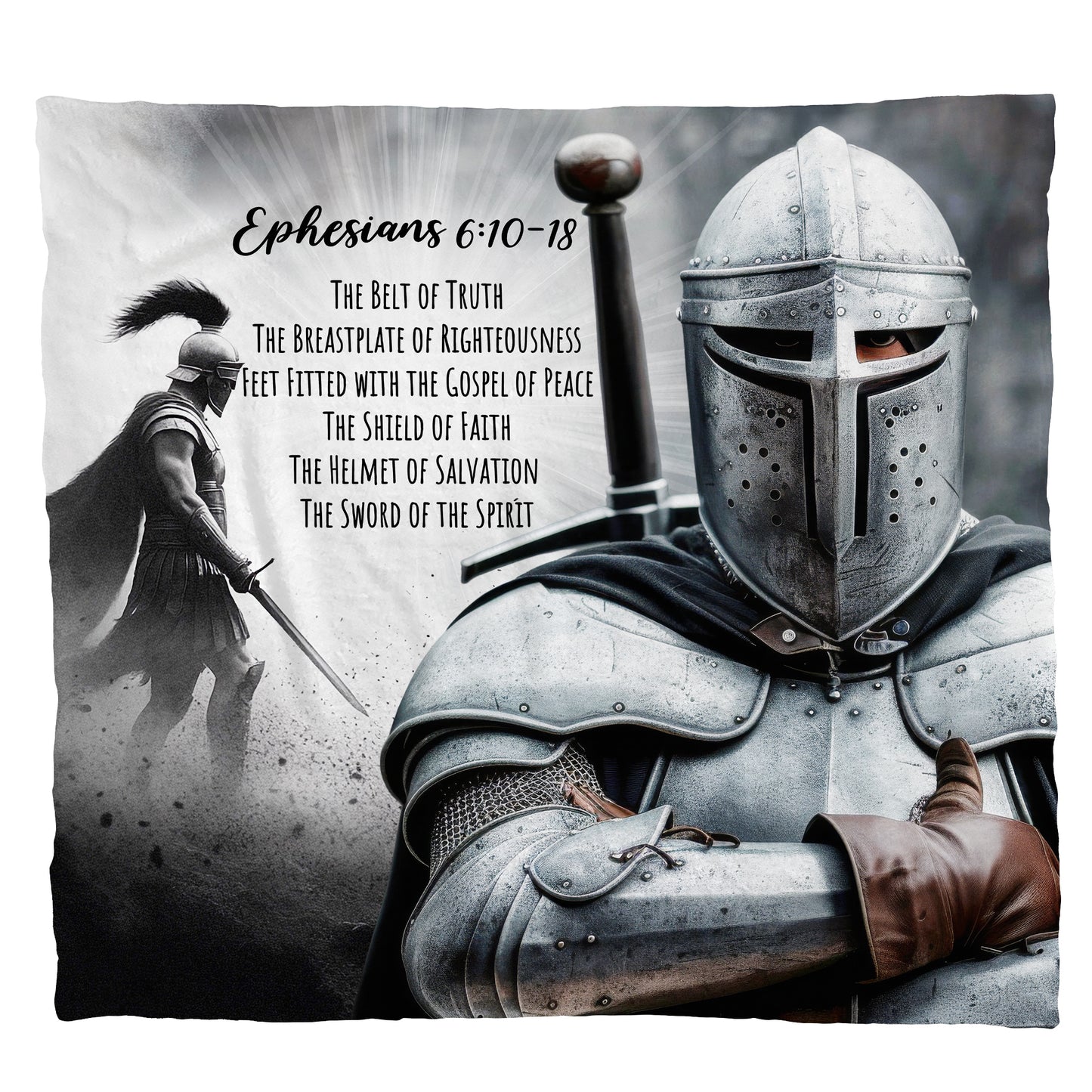 Armor of God Light Weight Fleece Blanket