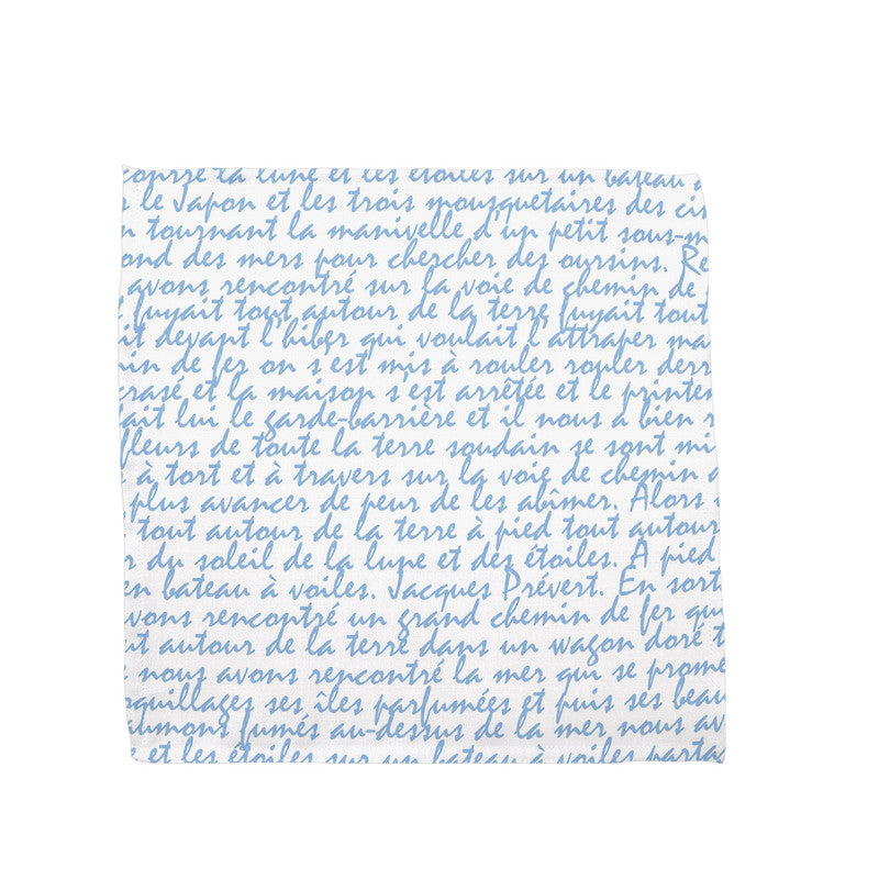 Art Of Blue Letters Napkins