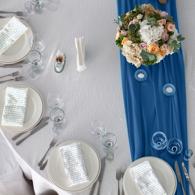 Art Of Blue Letters Napkins