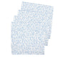 Art Of Blue Letters Napkins