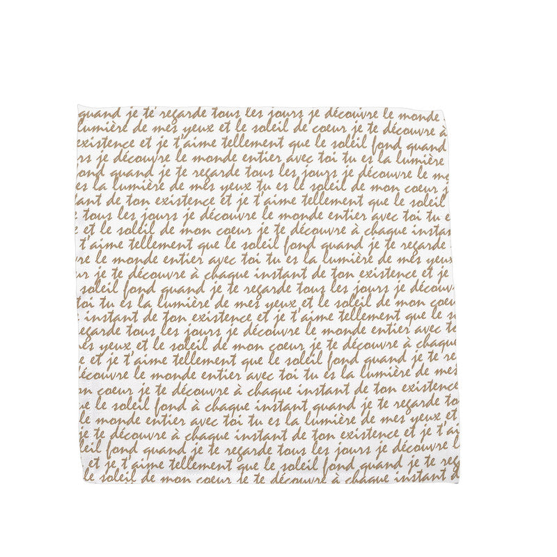 Art Of Brown Letters Napkins